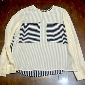 Theory striped Blouse